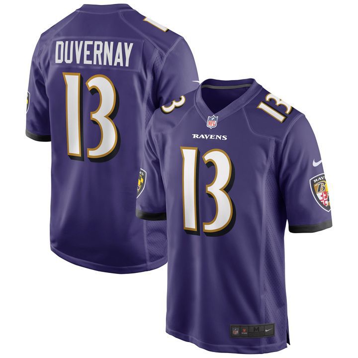 Men Baltimore Ravens #13 Devin Duvernay Nike Purple Game NFL Jersey->baltimore ravens->NFL Jersey
